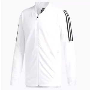 NEW WHITE ADIDAS MEN'S TRICOT TRACK JACKET 2XL